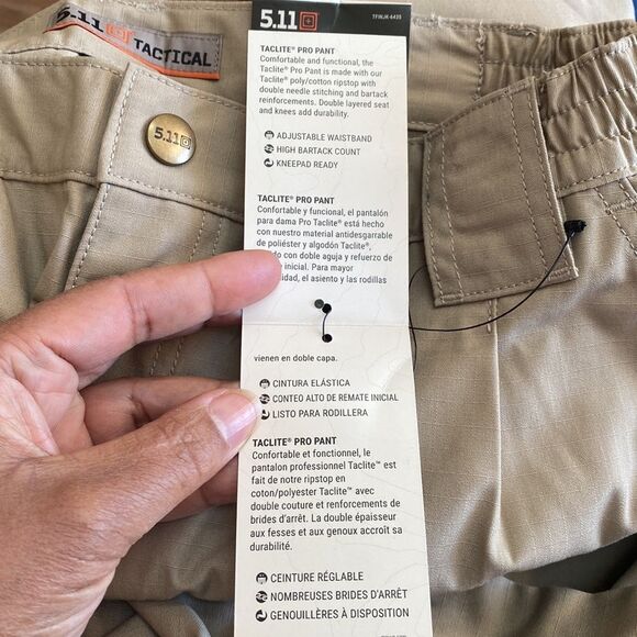 5.11 Tactical Pants Taclite Pro Rip Stop Size 36X36 Color Stone - Picture 15 of 15